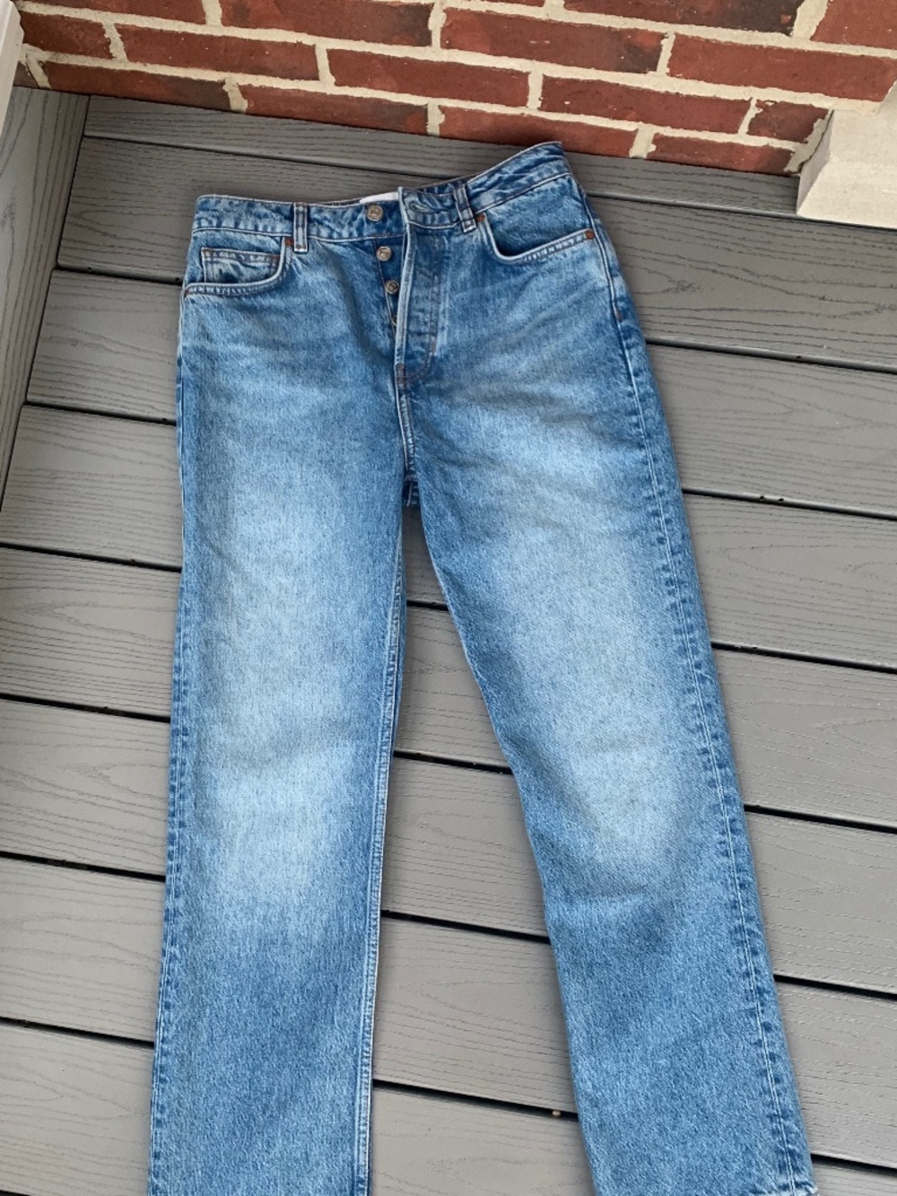 Reformation Cynthia High Rise Straight Jeans - Picture 10 of 14